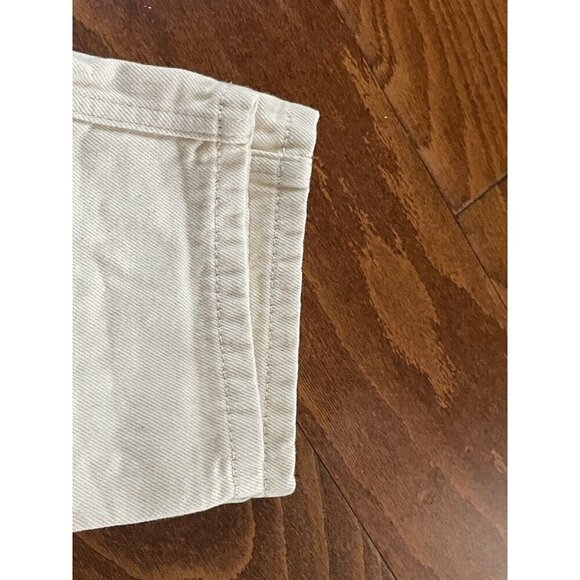 Zara Basic Z1975 Denim Relaxed Fit Denim Jeans Off White Size 2 Button - Picture 3 of 9